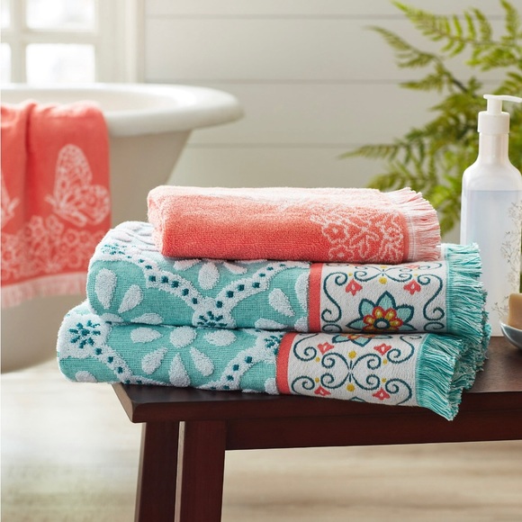 The Pioneer Woman Bath The Pioneer Woman Sculpted Trellis Mint Bath